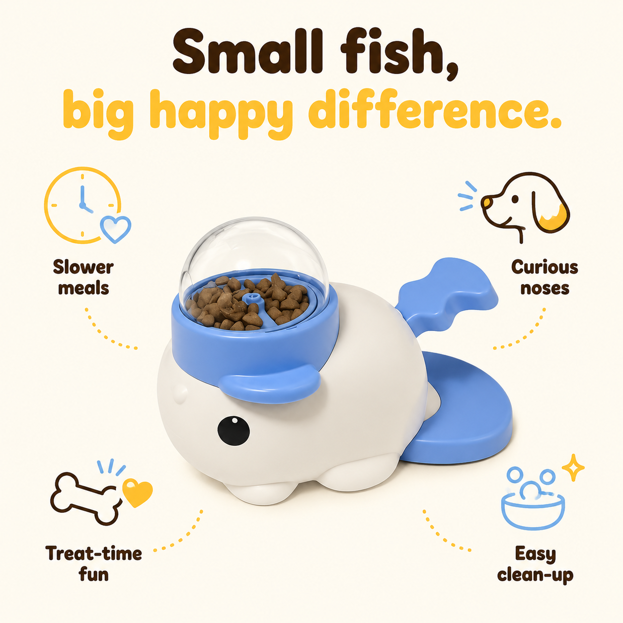 SnuggleMutt fish feeder benefits