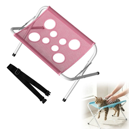 Portable Dog Bath & Grooming Stand — Foldable, Non-Slip Mesh