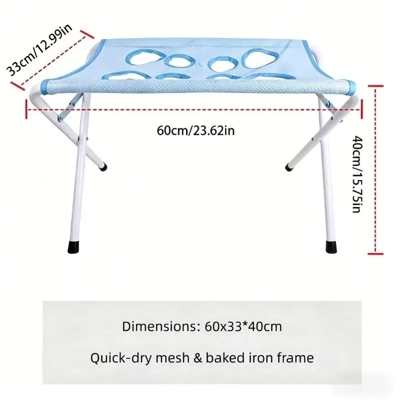 Portable Dog Bath & Grooming Stand — Foldable, Non-Slip Mesh