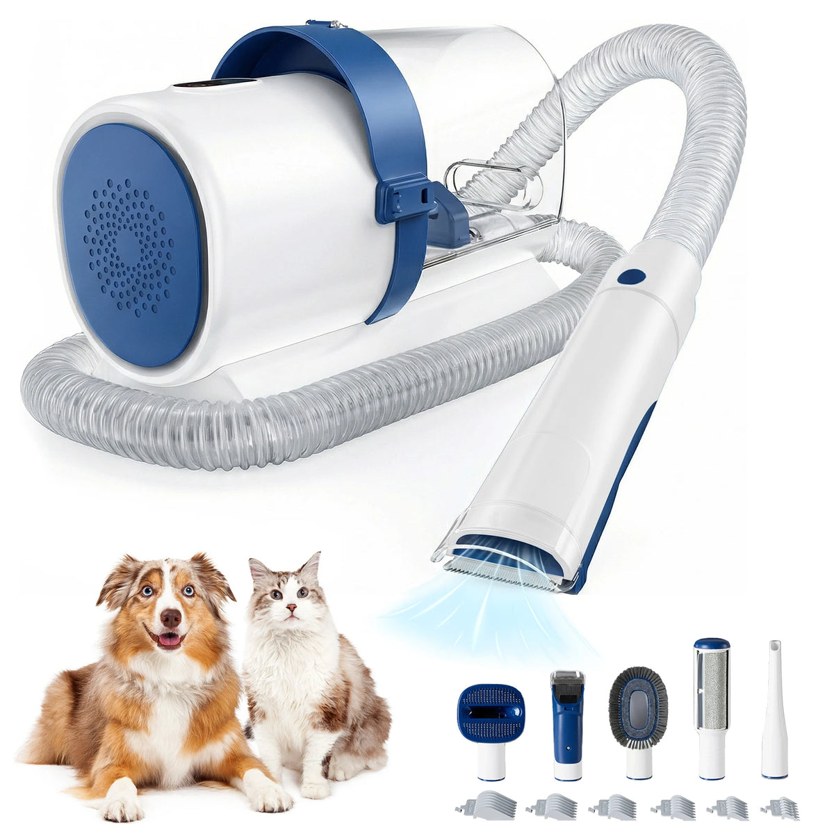 5-in-1 Pet Grooming Vacuum Kit