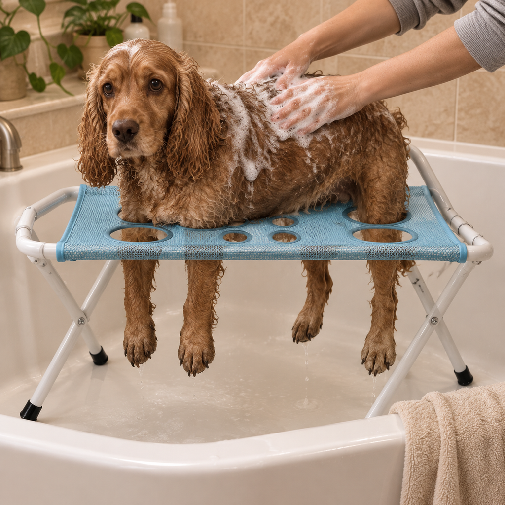 Portable Dog Bath and Grooming Stand - testimonial 1