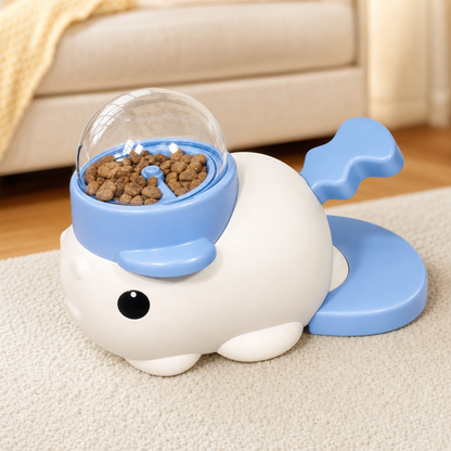 SnuggleMutt fish treat puzzle feeder in Blue
